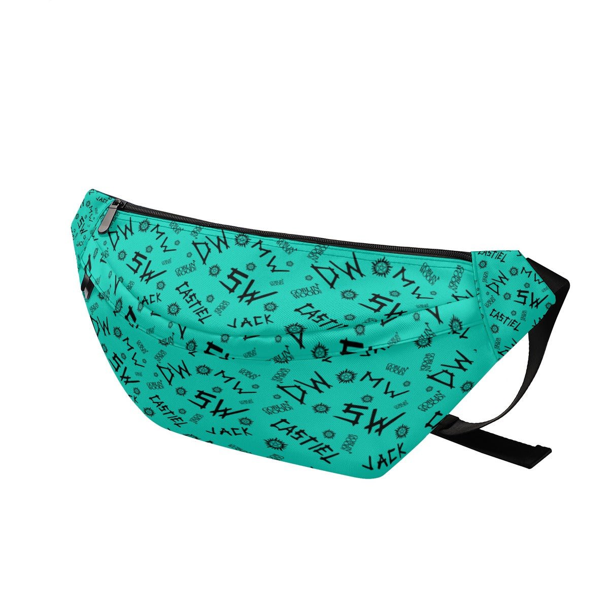 Initials (Teal) - Retro Fanny Pack - Supernatural Inspired - Goblin Wood Exclusive - Goblin Wood