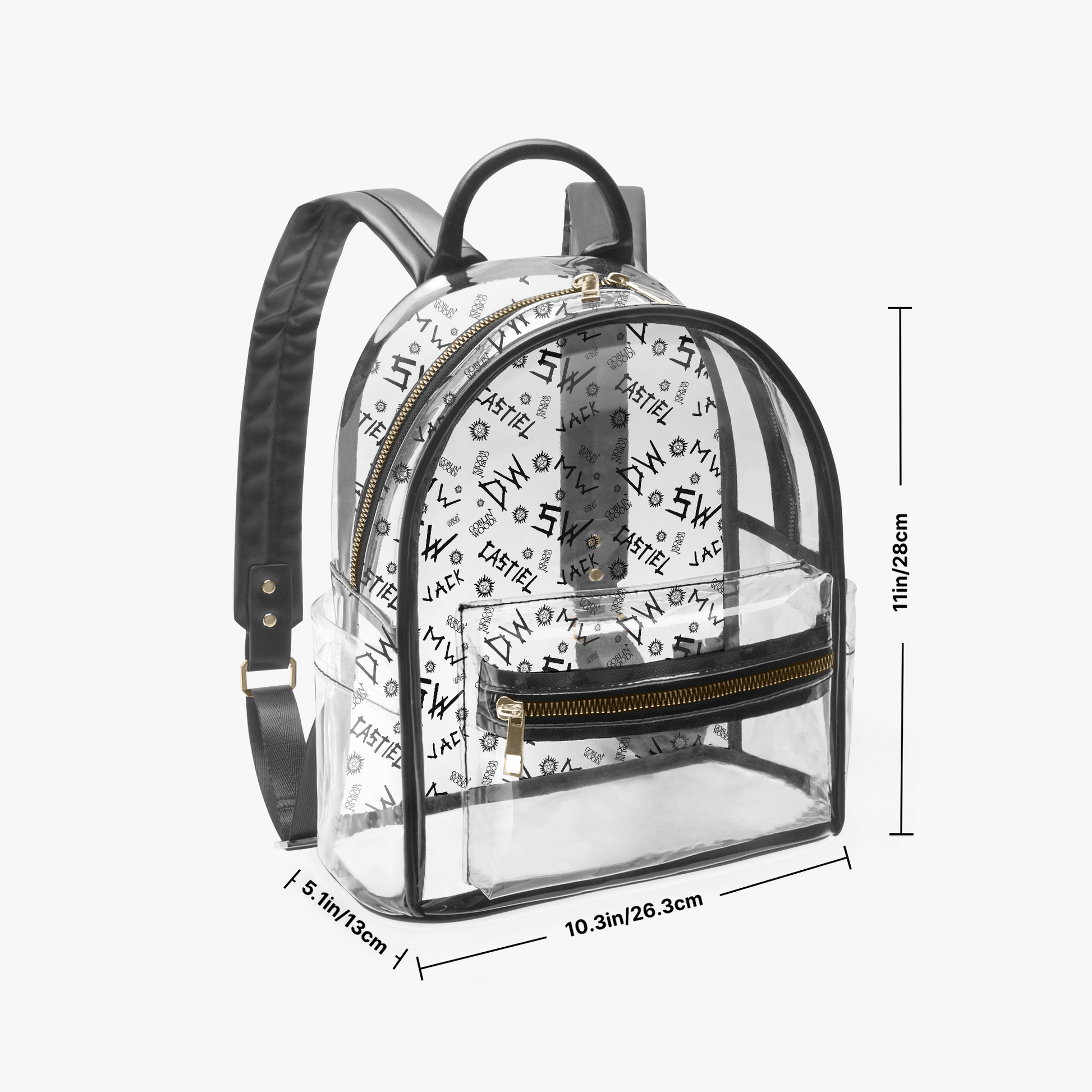 Initials - Transparent Festival Backpack - Supernatural Inspired - Goblin Wood Exclusive - Goblin Wood