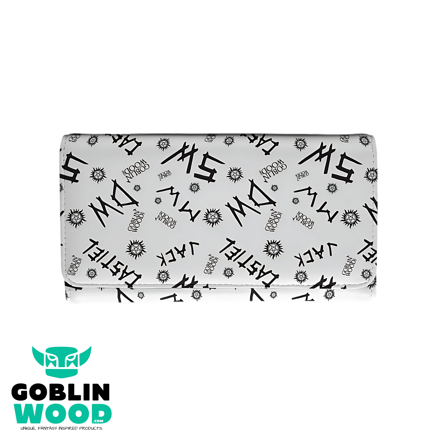 Initials (White) - Supernatural Inspired Purse - Goblin Wood Exclusive - Goblin Wood