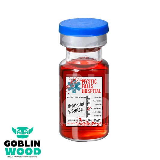 Jackson Kenner - Blood Vial - TVD Inspired - Goblin Wood Exclusive - Goblin Wood