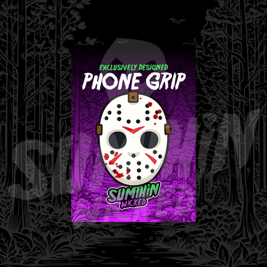 Jason - Acrylic Phone/Kindle Grip - Friday The 13th Inspired - Sumthin Wicked Exclusive - Goblin Wood