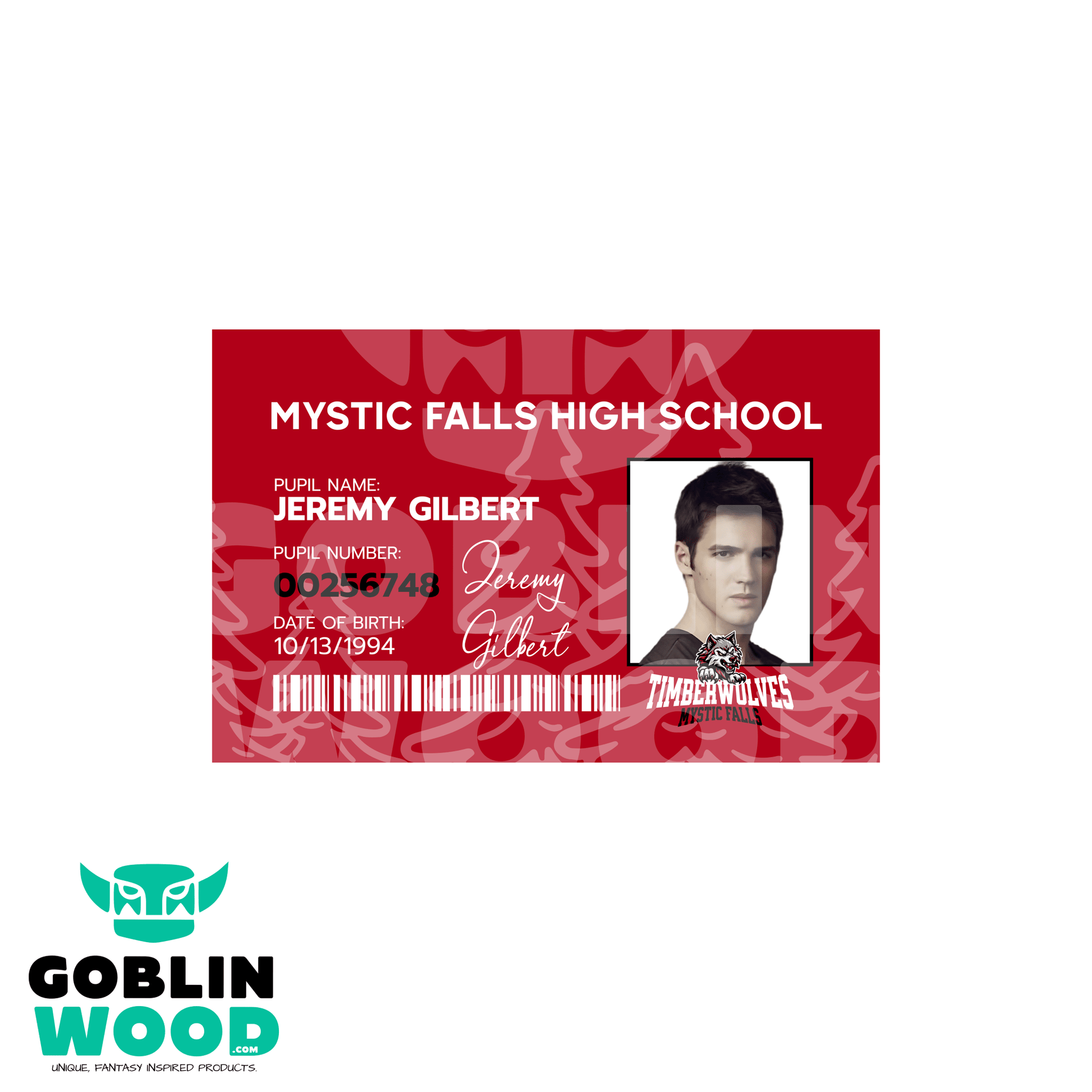 Jeremy Gilbert - Mystic High ID Card -  - Goblin Wood Exclusive - Goblin Wood
