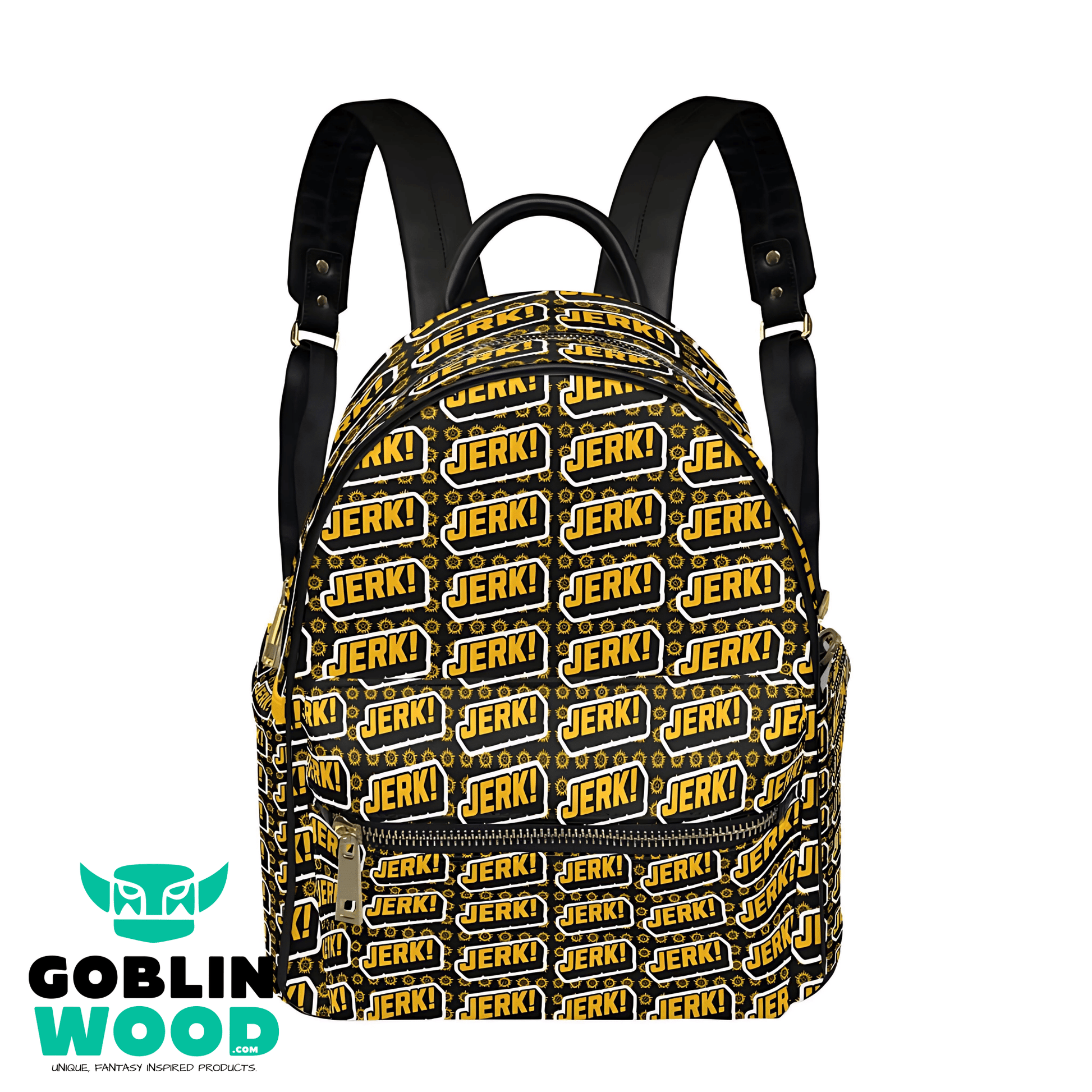 Jerk! - AOP Print Mini Backpack - Supernatural Inspired - Goblin Wood Exclusive - Goblin Wood