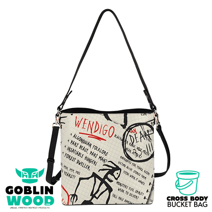 Journal - Cross Body Bucket Bag - Supernatural Inspired - Goblin Wood Exclusive - Goblin Wood