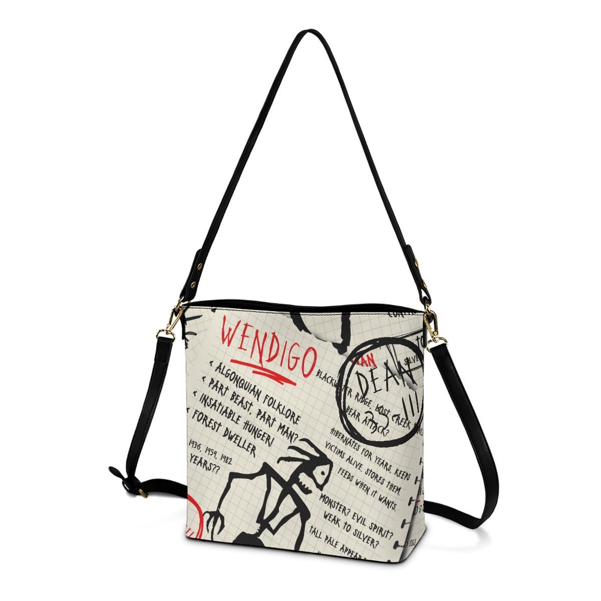 Journal - Cross Body Bucket Bag - Supernatural Inspired - Goblin Wood Exclusive - Goblin Wood