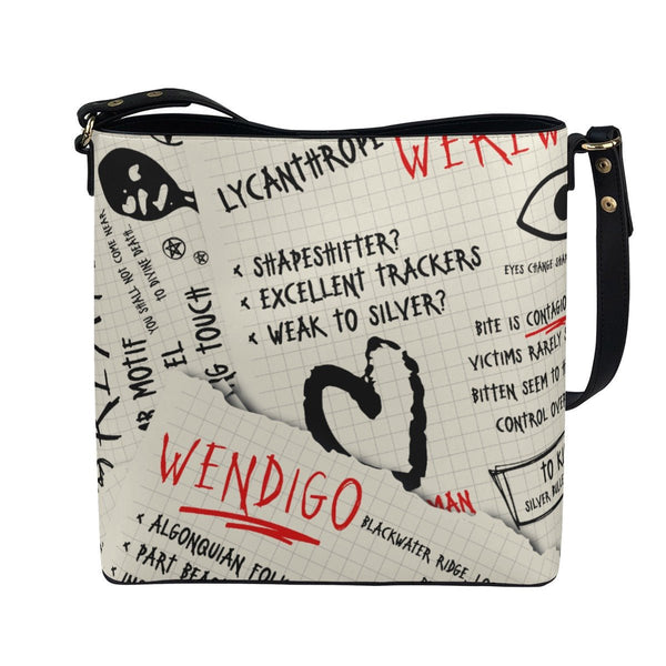 Journal - Cross Body Bucket Bag - Supernatural Inspired - Goblin Wood Exclusive - Goblin Wood