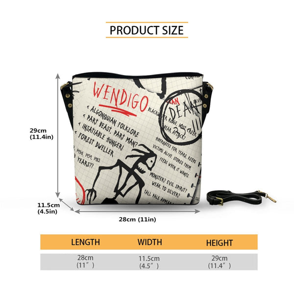 Journal - Cross Body Bucket Bag - Supernatural Inspired - Goblin Wood Exclusive - Goblin Wood