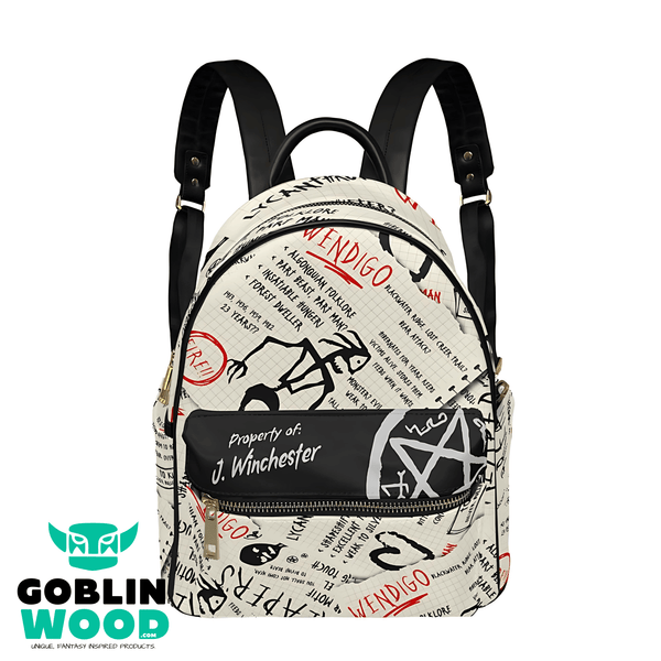 Journal - Mini Backpack - Supernatural Inspired - Goblin Wood Exclusive - Goblin Wood