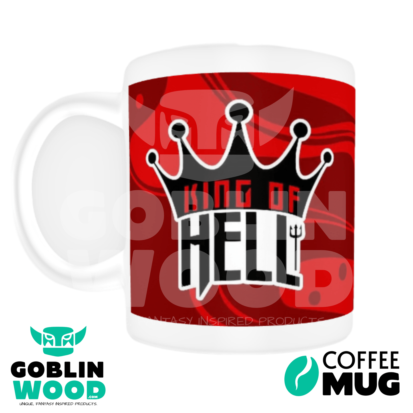 King Of Hell - Coffee Mug - Supernatural Inspired - Goblin Wood Exclusive - Goblin Wood