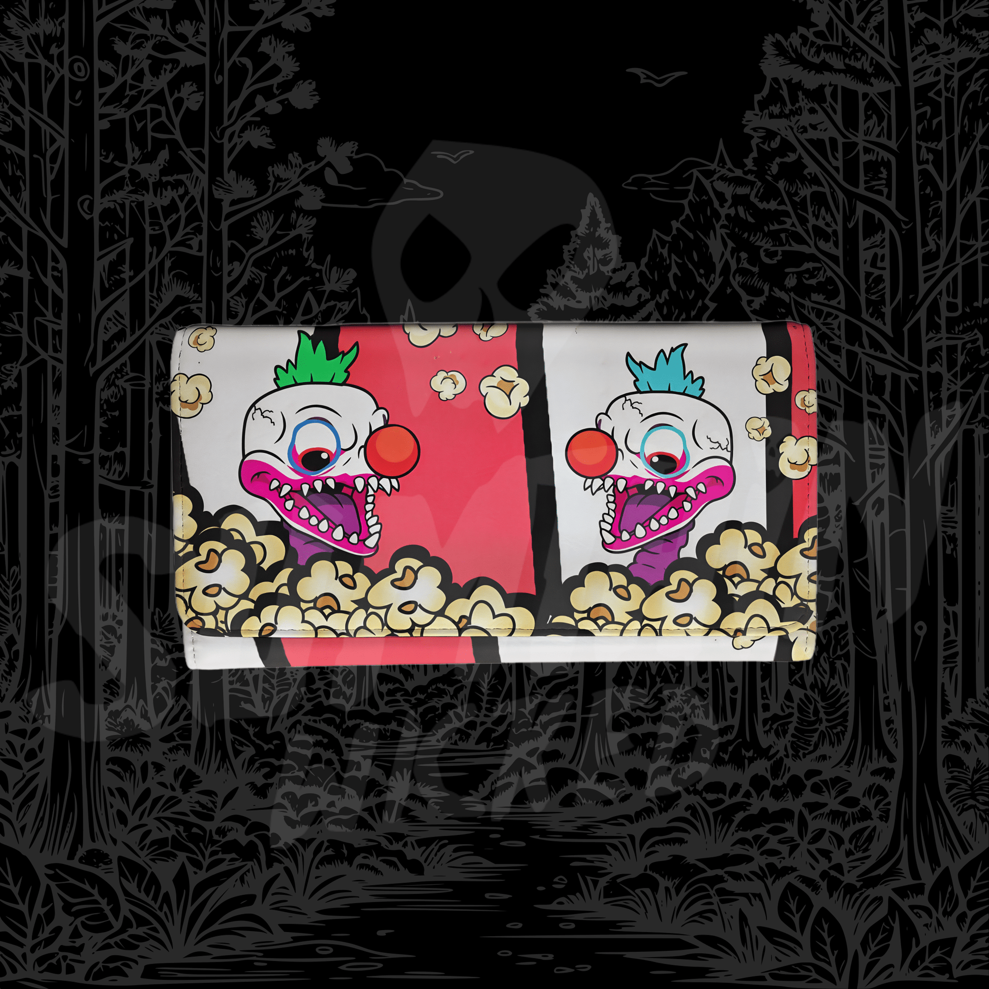 Klown - AOP PU Purse - Killer Klowns From Outer Space Inspired - Sumthin Wicked Exclusive - Goblin Wood