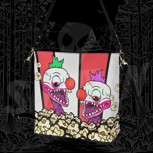 Klown - Crossbody Bucket Bag - Killer Klowns From Outer Space Inspired - Sumthin Wicked Exclusive - Goblin Wood
