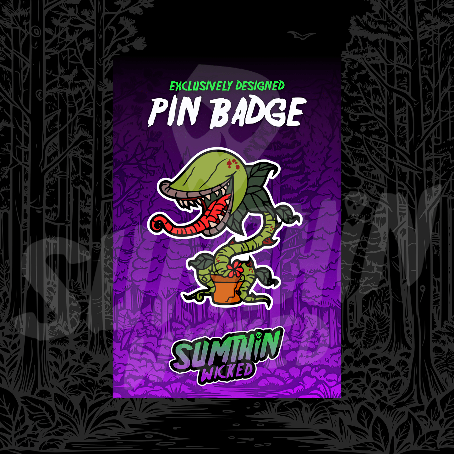 Levi - Acrylic Pin Badge - Little Shop Of Horrors Inspired - Sumthin Wicked Exclusive - Goblin Wood