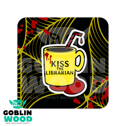 Librarian - Drinks Coaster - Buffy Inspired - Goblin Wood Exclusive - Goblin Wood