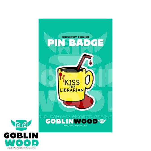 Library - Acrylic Pin Badge - Buffy Inspired - Goblin Wood Exclusive - Goblin Wood