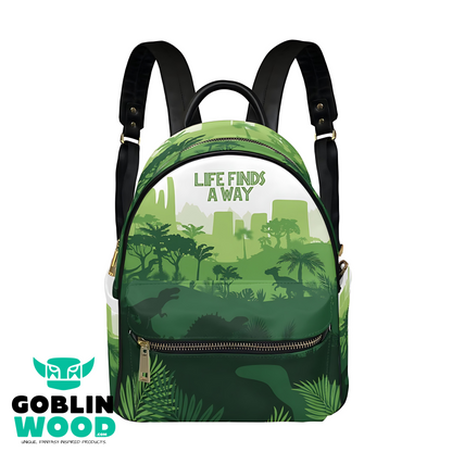 Life Finds A Way - Mini Backpack - Jurassic Park Inspired - Goblin Wood Exclusive - Goblin Wood