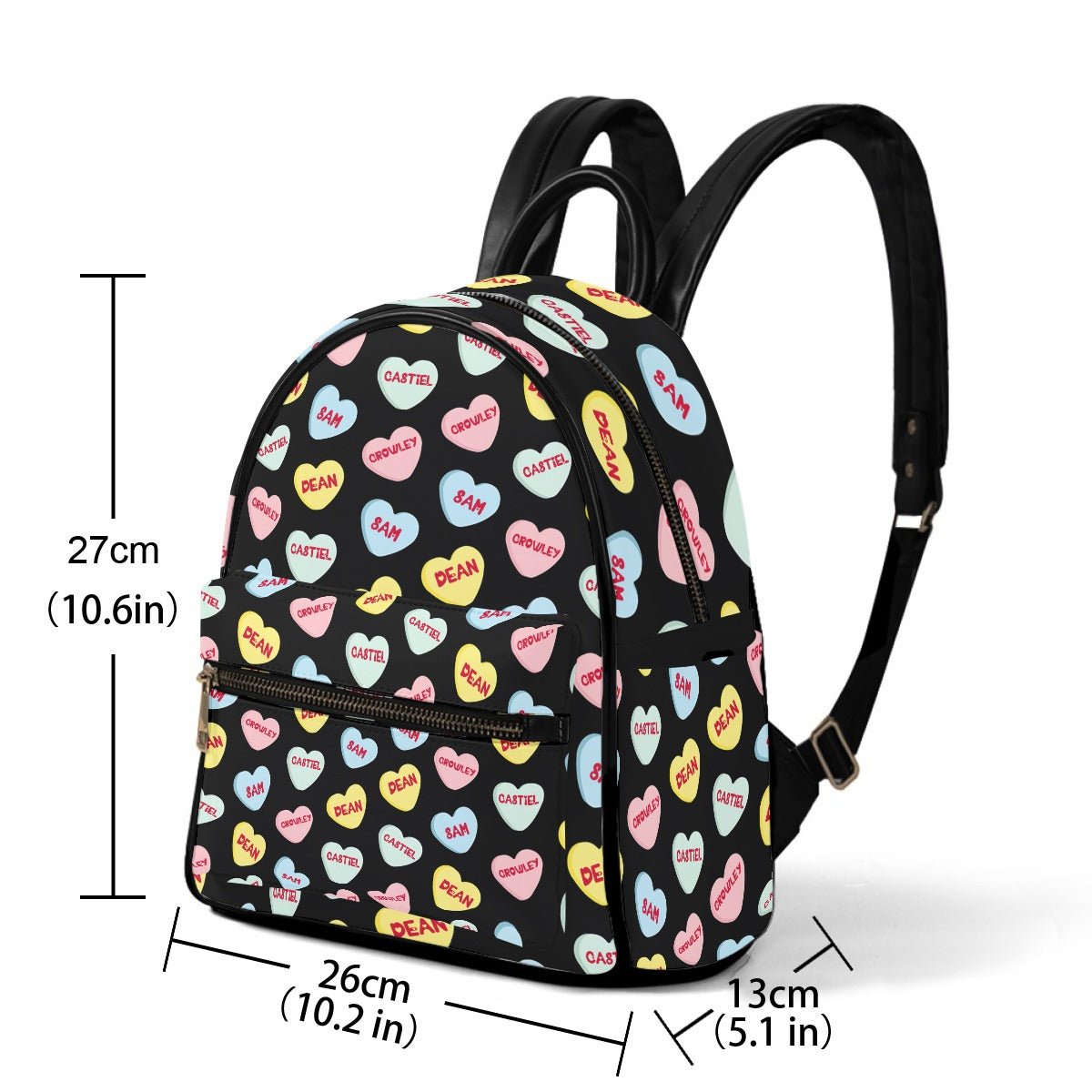 Love Hearts - AOP Mini Backpack - Supernatural Inspired - Goblin Wood Exclusive - Goblin Wood