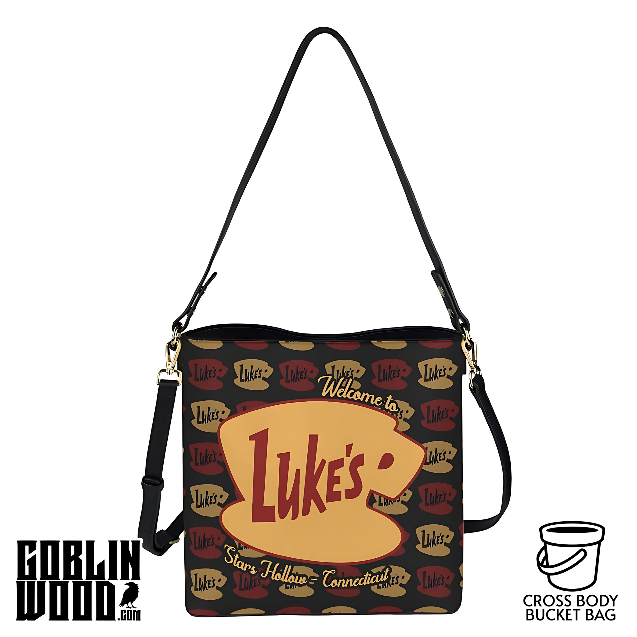 Luke - Crossbody Bucket Bag - Gilmore Girls Inspired - Goblin Wood Exclusive
