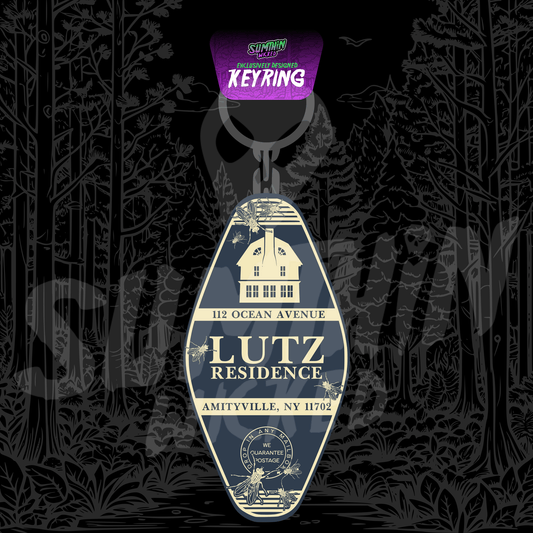 Lutz Residence - Acrylic Key Fob Keychain - The Amityville Horror Inspired - Sumthin Wicked Exclusive - Goblin Wood
