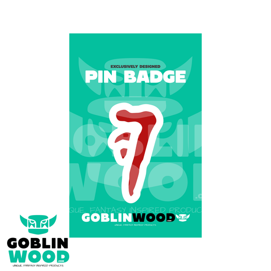 Mark Of Cain - Acrylic Pin Badge - Supernatural Inspired - Goblin Wood Exclusive - Goblin Wood