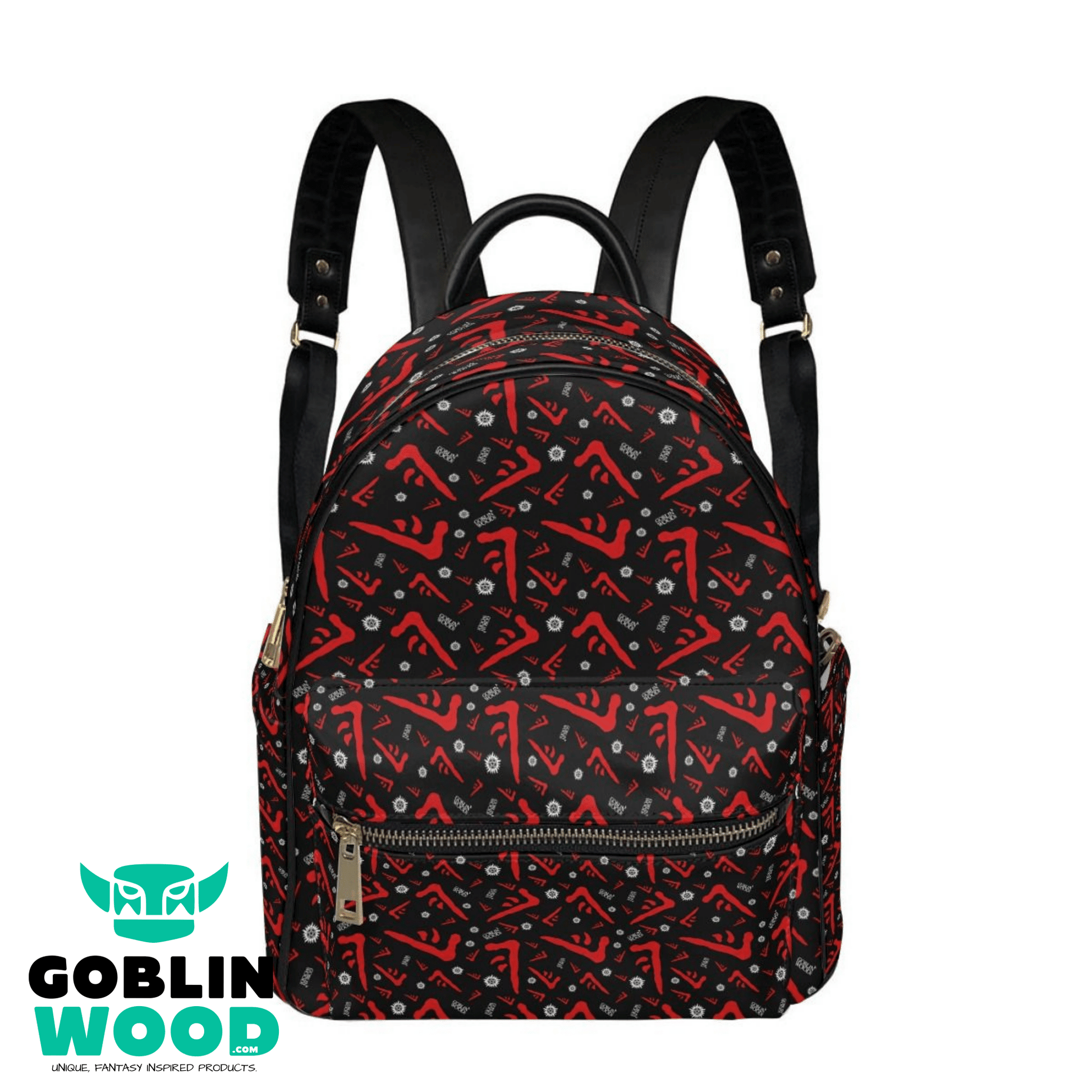 Mark of Cain - AOP Print Mini Backpack - Supernatural Inspired - Goblin Wood Exclusive - Goblin Wood