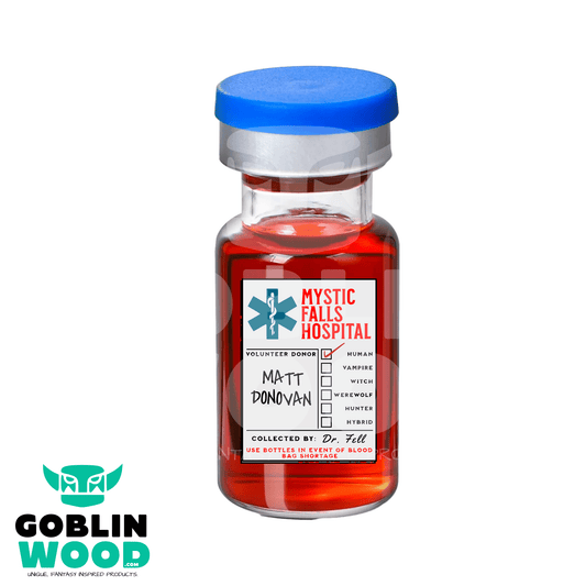 Matt Donovan - Blood Vial - TVD Inspired - Goblin Wood Exclusive - Goblin Wood