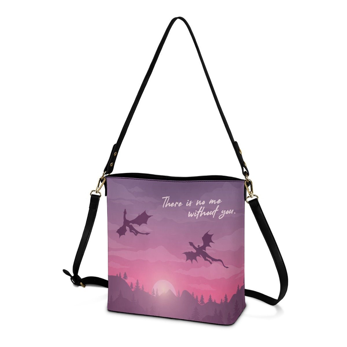 Me and You - AOP Cross Body Bucket Bag -  - Goblin Wood Exclusive - Goblin Wood