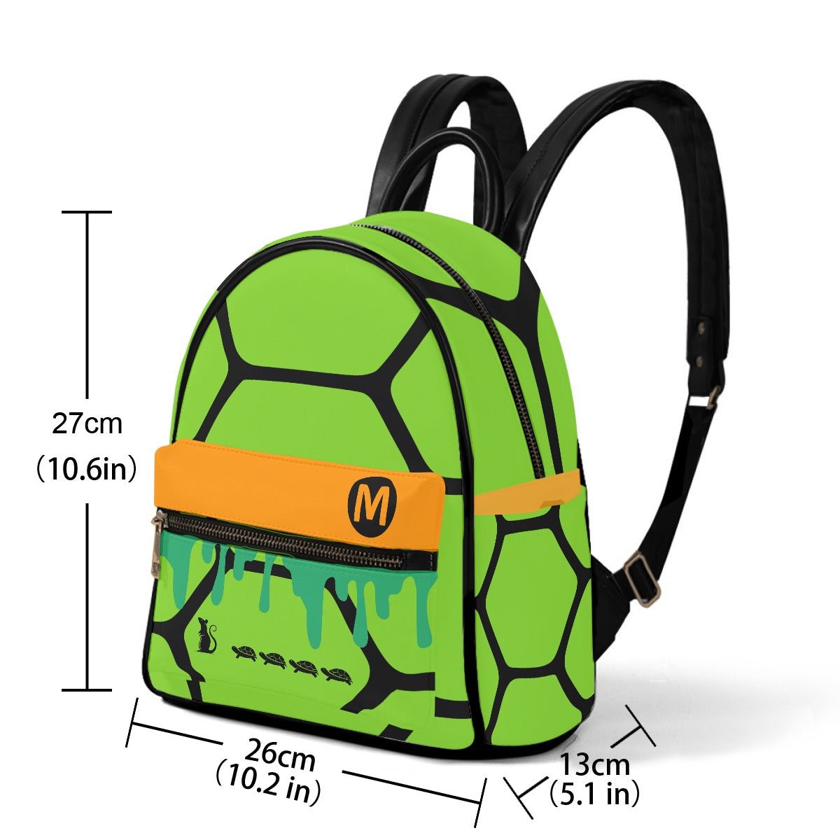 Mikey - Mini Backpack - TMNT Inspired - Goblin Wood Exclusive - Goblin Wood