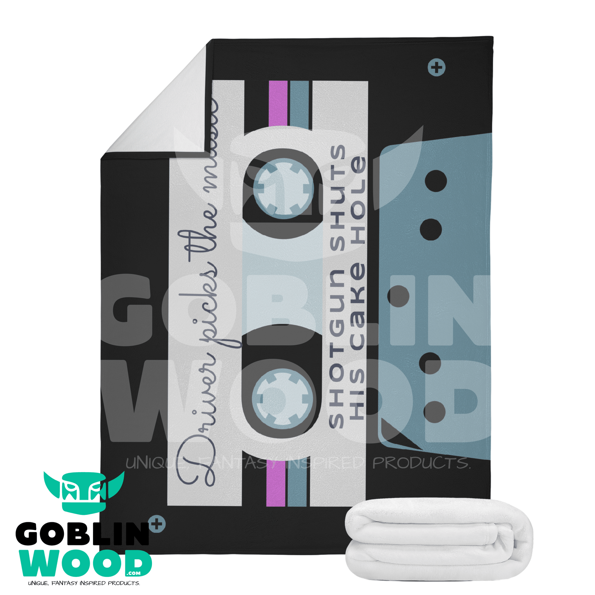 Mix Tape - Dual - Sided Stitched Blanket - Supernatural Inspired - Goblin Wood Exclusive - Goblin Wood