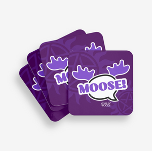 Moose! Speech Bubble Coaster - Supernatural inspired