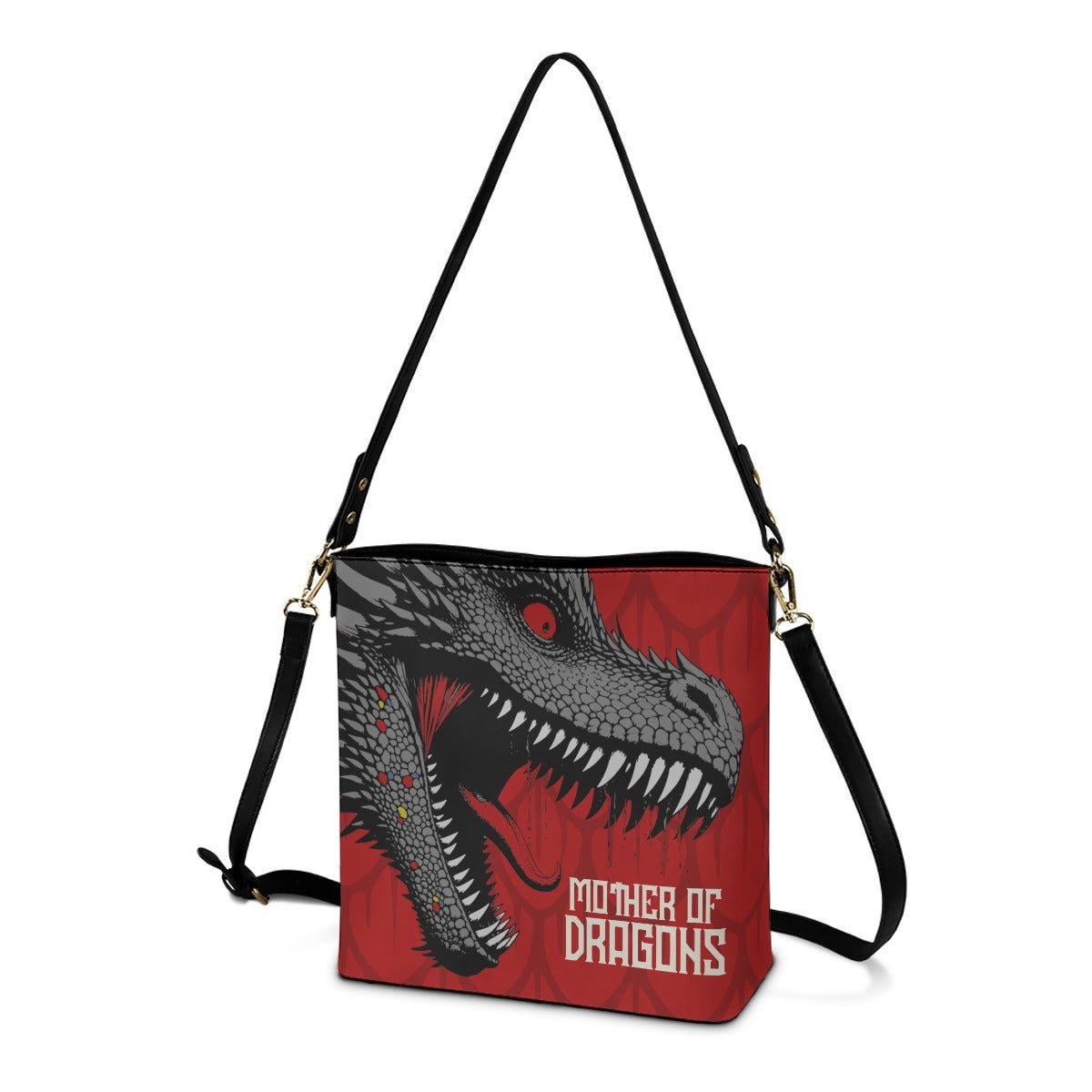 Mother Of Dragons - Cross Body Bucket Bag - Game Of Thrones Inspired - Goblin Wood Exclusive - Goblin Wood