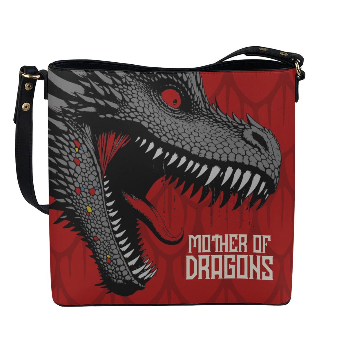 Mother Of Dragons - Cross Body Bucket Bag - Game Of Thrones Inspired - Goblin Wood Exclusive - Goblin Wood