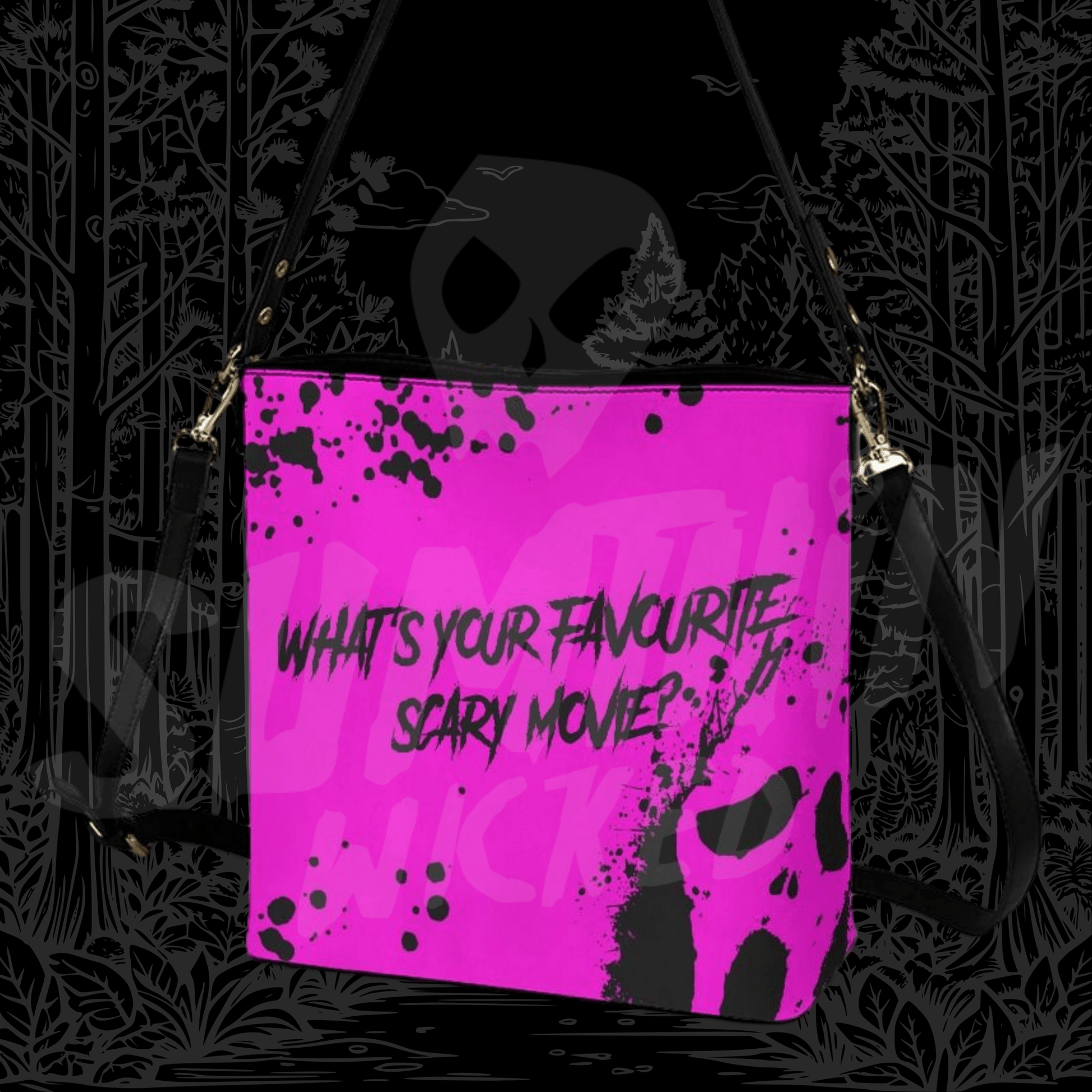Movie (Pink) - Cross Body Bucket Bag - Scream Inspired - Sumthin Wicked Exclusive - Goblin Wood
