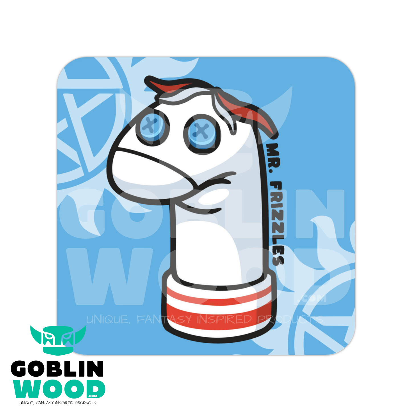 Mr. Frizzles - Drinks Coaster - Supernatural Inspired - Goblin Wood Exclusive - Goblin Wood