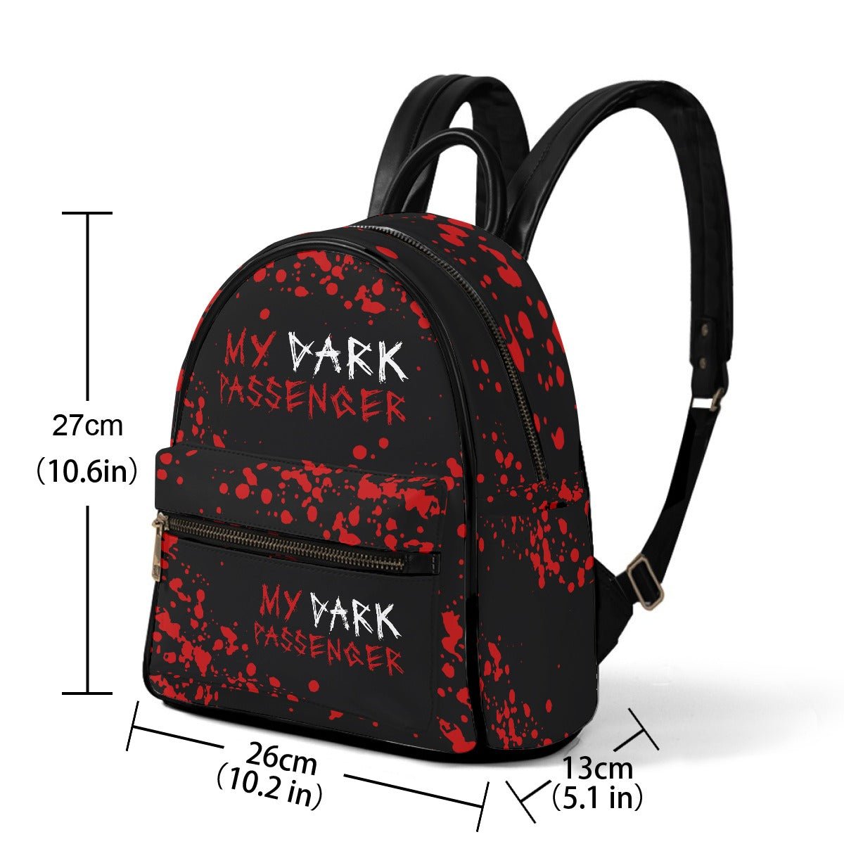 My Dark Passenger - AOP Print Mini Backpack - Dexter Inspired - Goblin Wood Exclusive - Goblin Wood