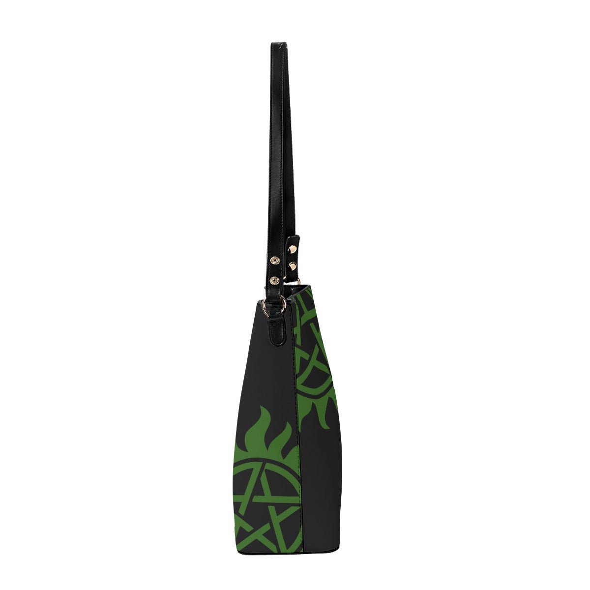 Mystery Spot - Black Cross Body Bucket Bag - Supernatural Inspired - Goblin Wood Exclusive - Goblin Wood