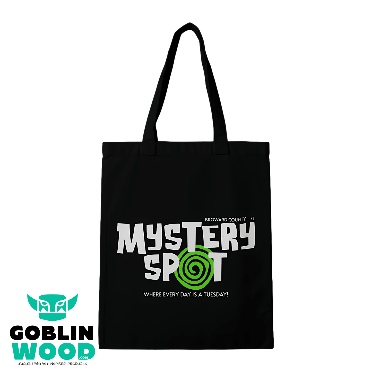 Mystery Spot - Black Tote Bag - Supernatural Inspired - Goblin Wood Exclusive - Goblin Wood