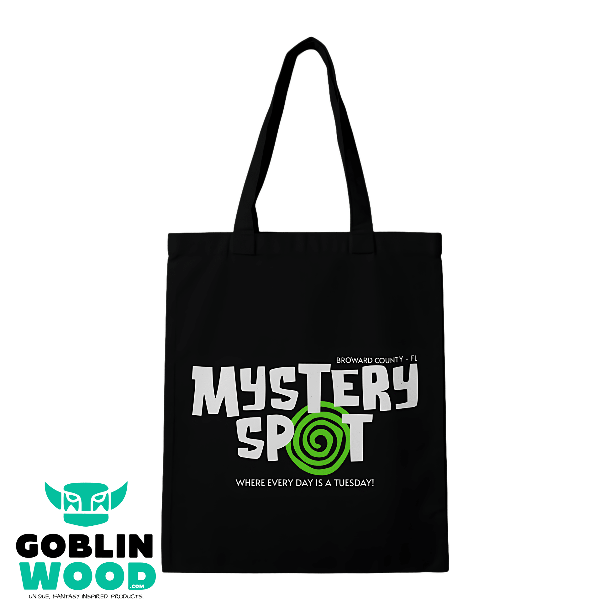 Mystery Spot - Black Tote Bag - Supernatural Inspired - Goblin Wood Exclusive - Goblin Wood
