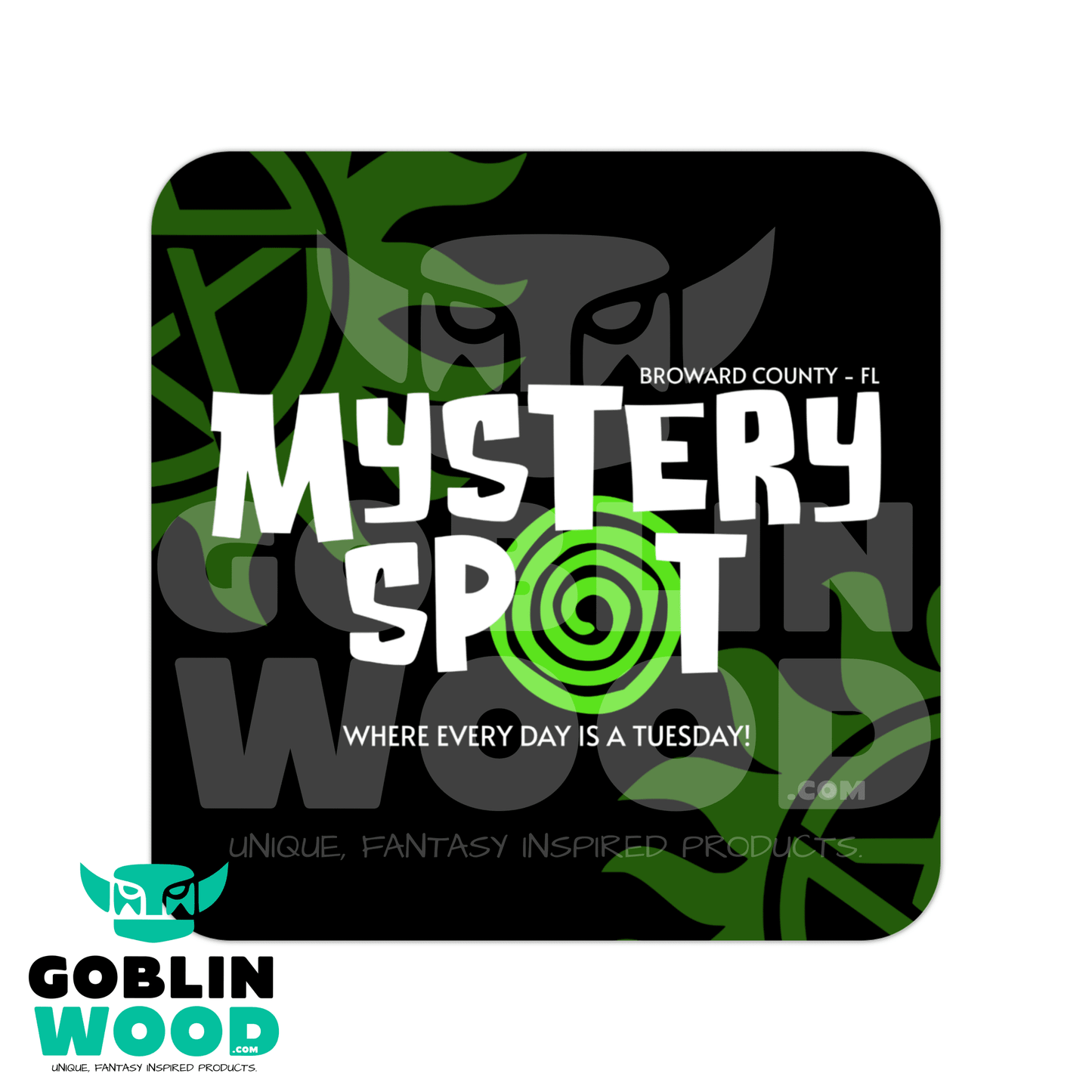 Mystery Spot - Drinks Coaster - Supernatural Inspired - Goblin Wood Exclusive - Goblin Wood