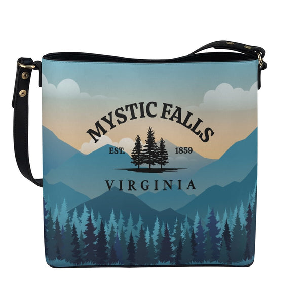 Mystic Falls - Cross Body Bucket Bag - TVD Inspired - Goblin Wood Exclusive - Goblin Wood