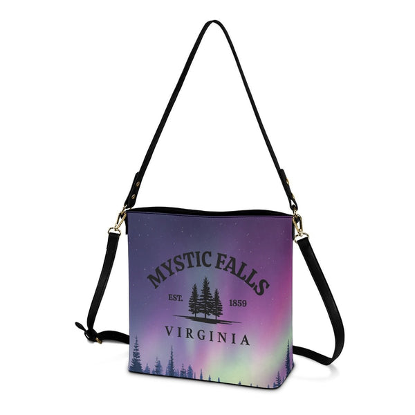 Mystic Falls (Purple) - Cross Body Bucket Bag - TVD Inspired - Goblin Wood Exclusive - Goblin Wood
