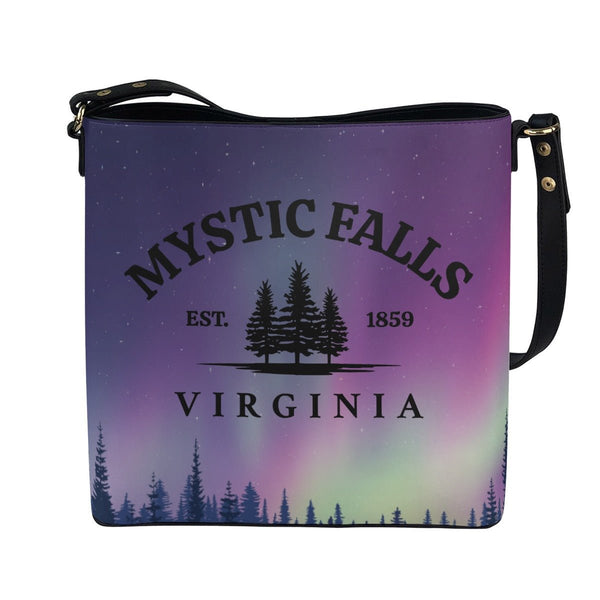 Mystic Falls (Purple) - Cross Body Bucket Bag - TVD Inspired - Goblin Wood Exclusive - Goblin Wood