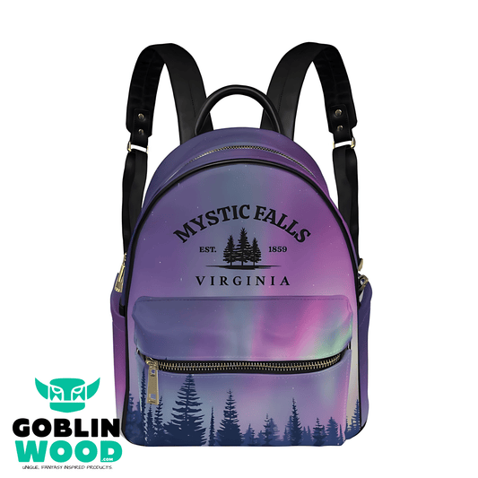 Mystic Falls (Purple) - Mini Backpack - TVD Inspired - Goblin Wood Exclusive - Goblin Wood