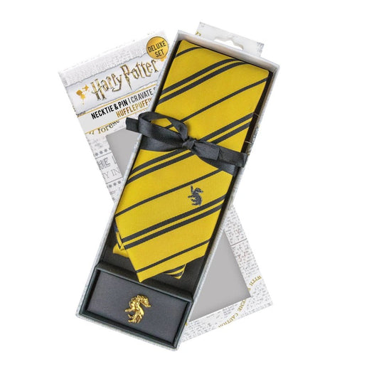 Necktie Hufflepuff Deluxe Box Set Harry Potter - Goblin Wood