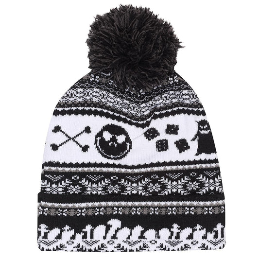 Nightmare Before Christmas Fair Isle bobble Beanie - Goblin Wood