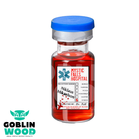 Niklaus Mikaelson - Blood Vial - TVD Inspired - Goblin Wood Exclusive - Goblin Wood