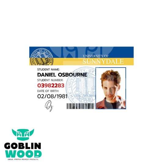 Oz - ID Badge - Buffy Inspired - Goblin Wood Exclusive - Goblin Wood