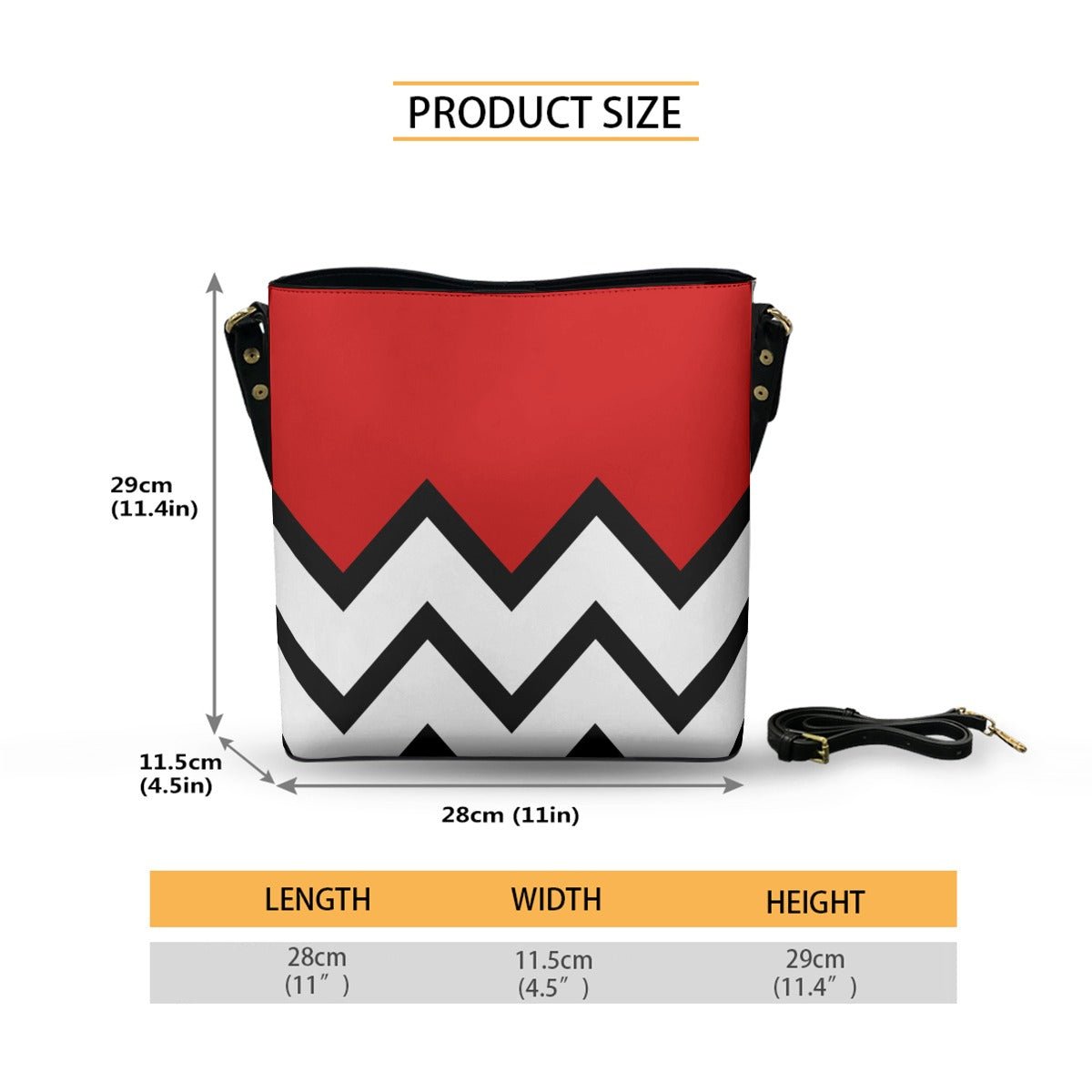 Peak - Crossbody Bucket Bag - Twin Peaks Inspired - Goblin Wood Exclusive - Goblin Wood