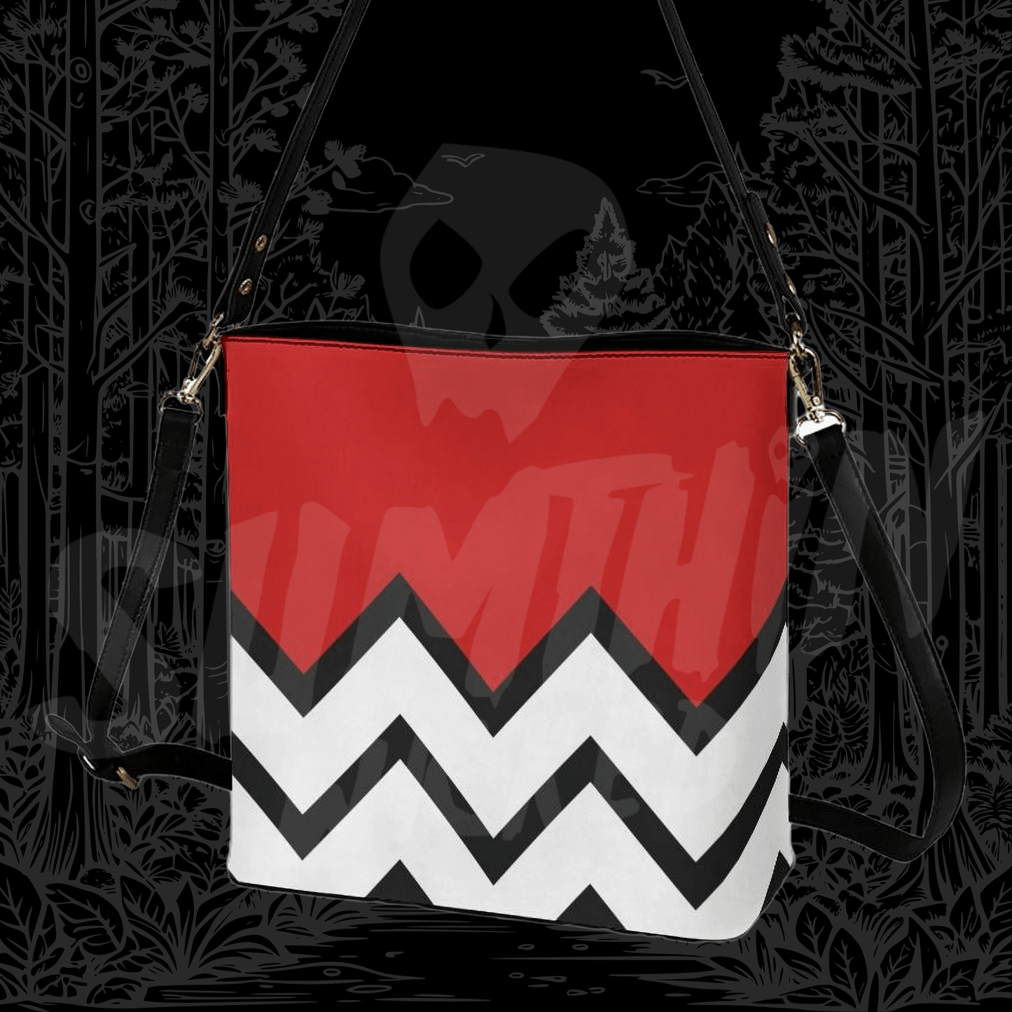 Peak - Crossbody Bucket Bag - Twin Peaks Inspired - Sumthin Wicked Exclusive - Goblin Wood