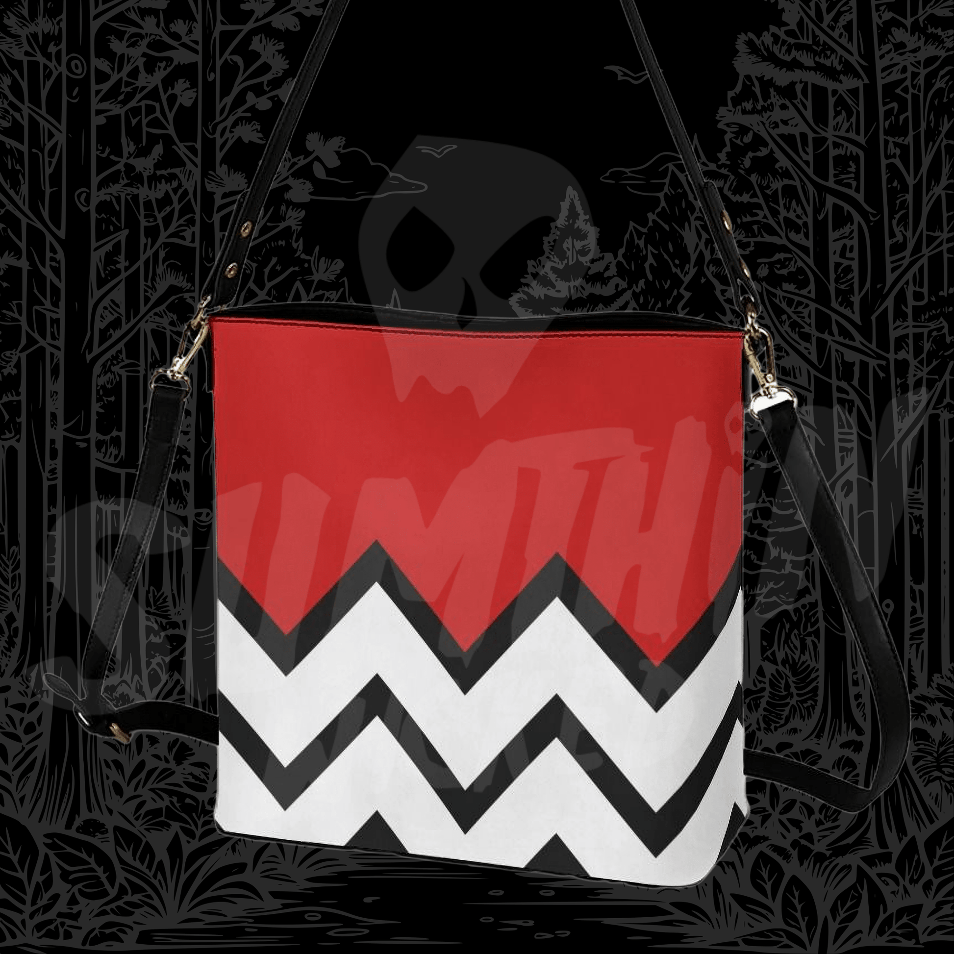 Peak - Crossbody Bucket Bag - Twin Peaks Inspired - Sumthin Wicked Exclusive - Goblin Wood