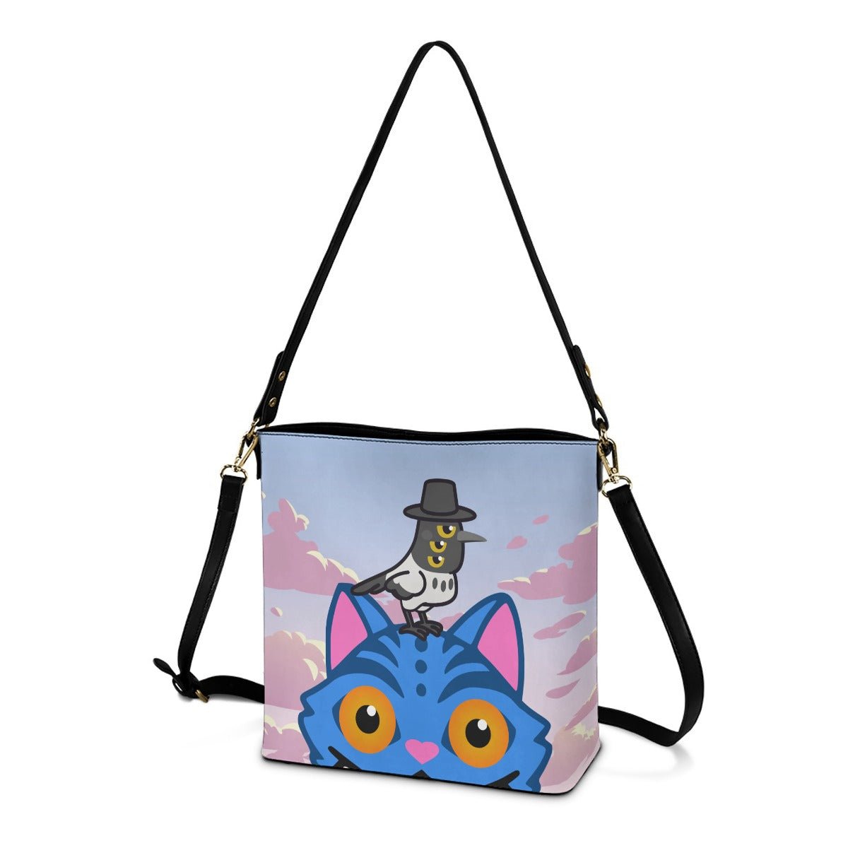 Peek A Boo - Crossbody Bucket Bag - KPop Demon Hunters Inspired - Goblin Wood Exclusive - Goblin Wood